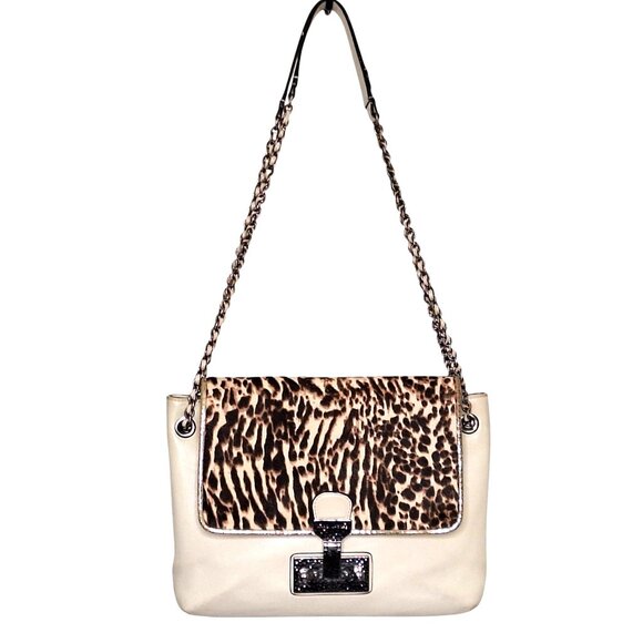 Marc Jacobs Leopard Print Calf hair and Leather Safari Shoulder Bag - Picture 2 of 14